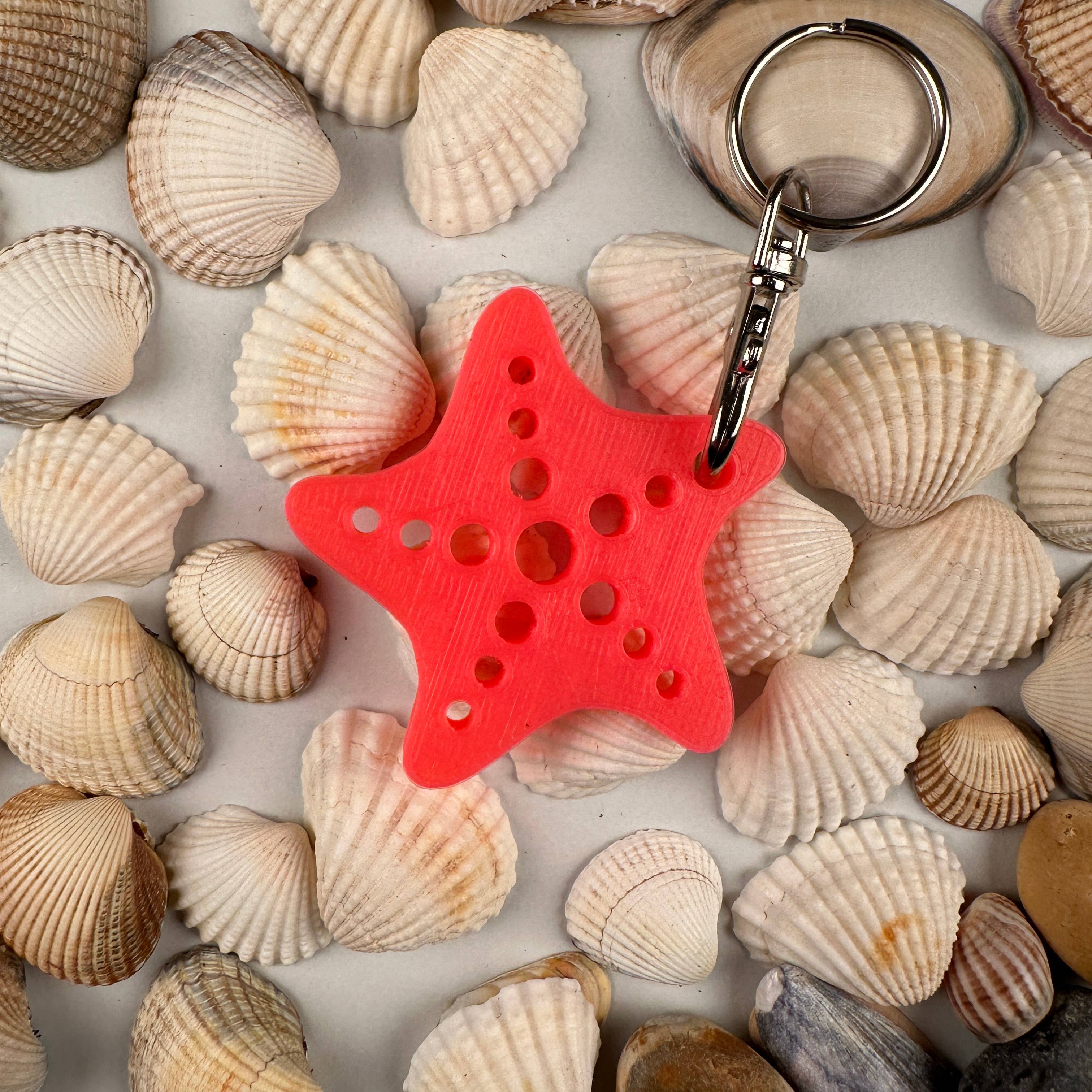 Made Happy Gifts - Wholesale Keychain – Child - Mermaid Alphabet, Shell and Starfish Keyrings6