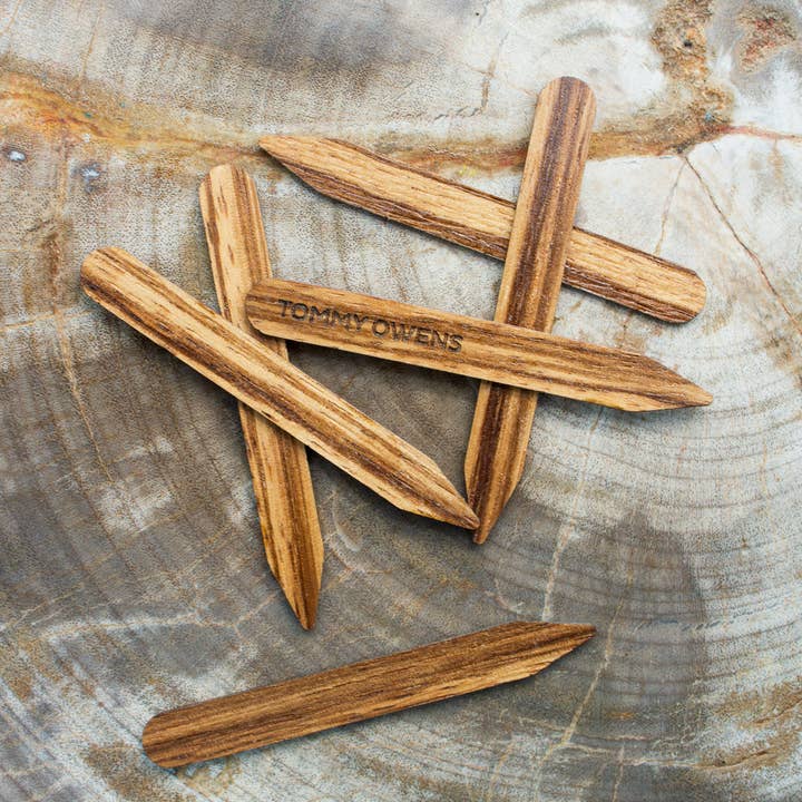 Tommy Owens - Wholesale Collar Stiffener - Zebrawood Collar Stays: Exotic Wood & Sustainable Style1