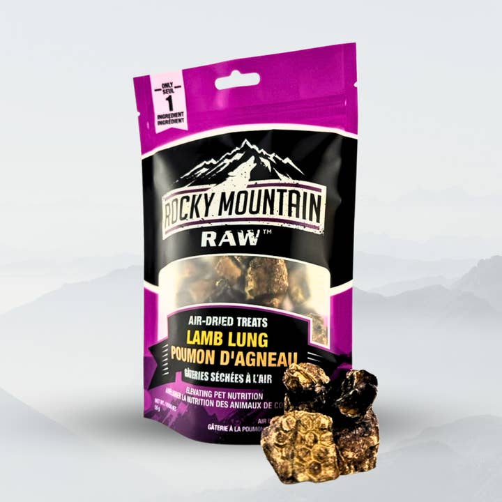 Air-Dried Lamb Lung for wholesale by Rocky Mountain Raw