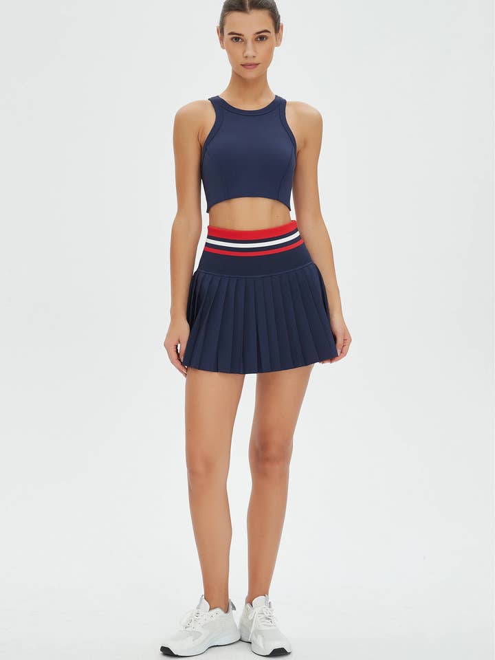 Aurelia Aktiv Topp och Plisserad Tenniskjol 2-delat Set för wholesale av Moon Studio