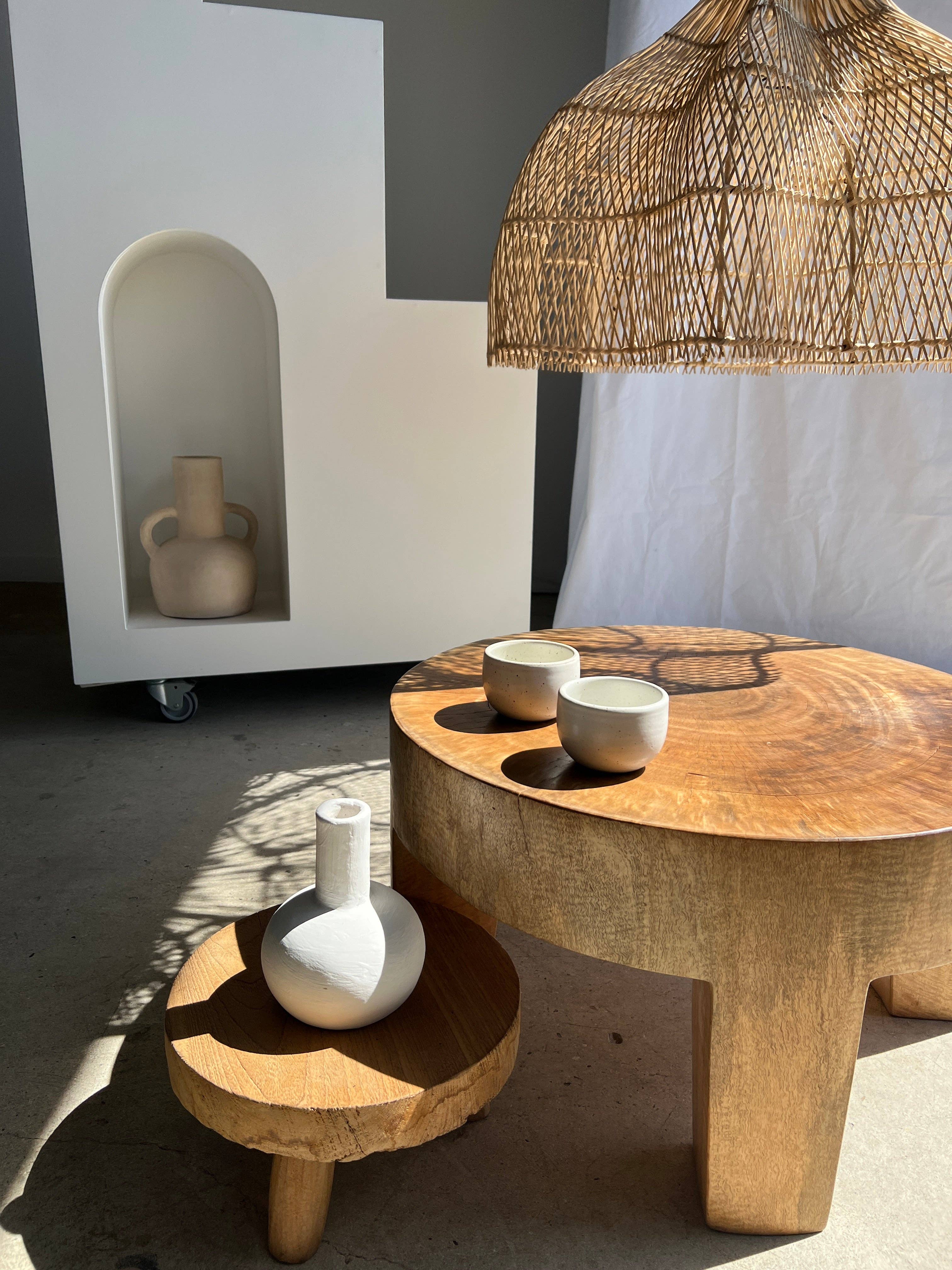 Office Objets - Wholesale Chandelier/Hanging Light - Pendant light, flower-shaped rattan fixture, tulip, corolla H:80cm D80cm81