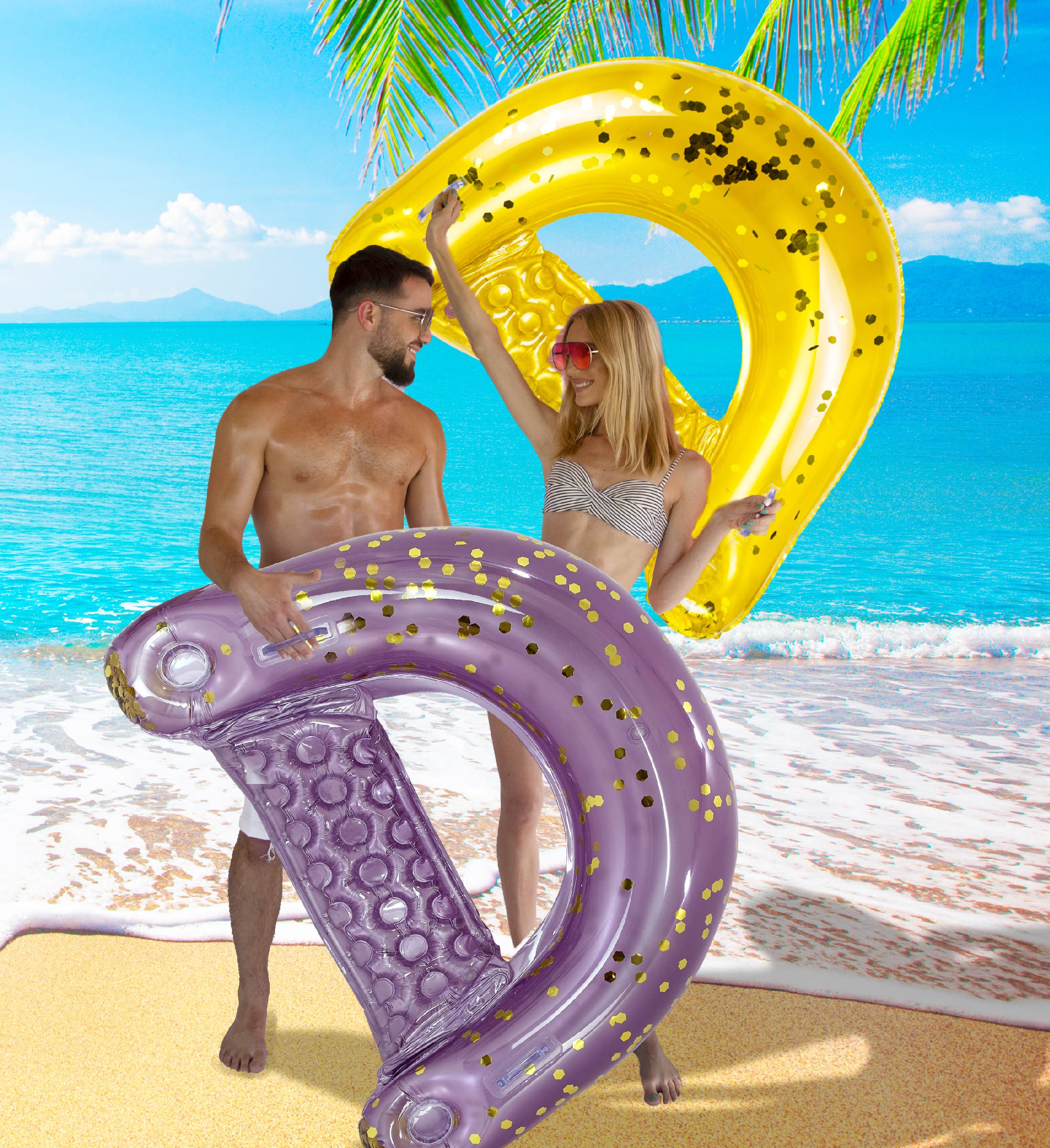 Cota Global - Wholesale Inflatables - Pool Float - Purple Gold Pool Chair4