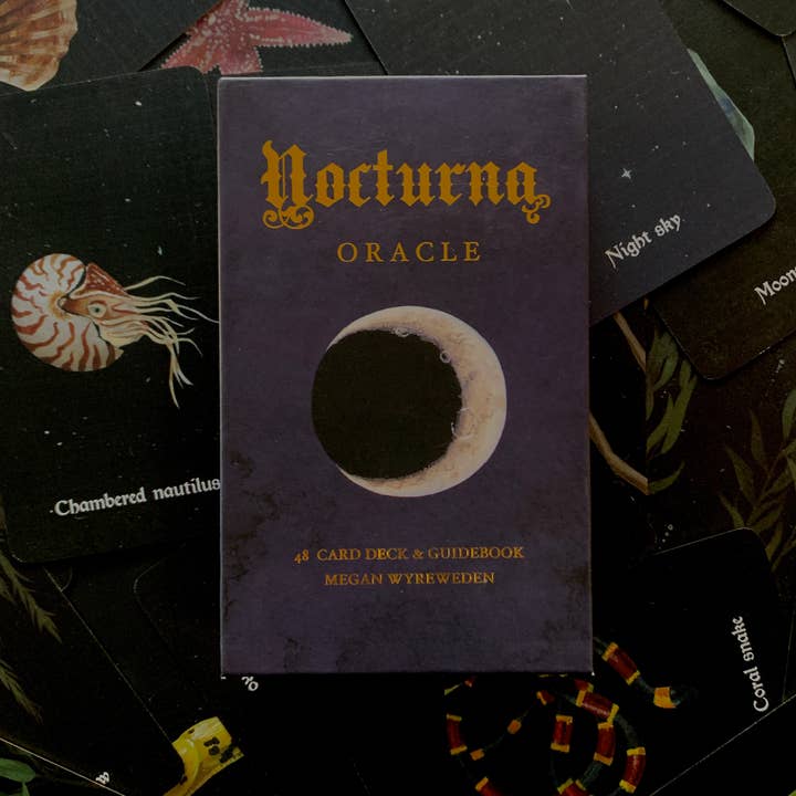 The Creeping Moon - Wholesale Tarot Cards - Nocturna oracle deck - 48 card deck with guidebook1