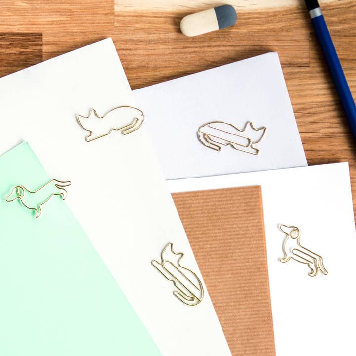 Paper Clips Cats, Dog & Space for wholesale by SUCK UK