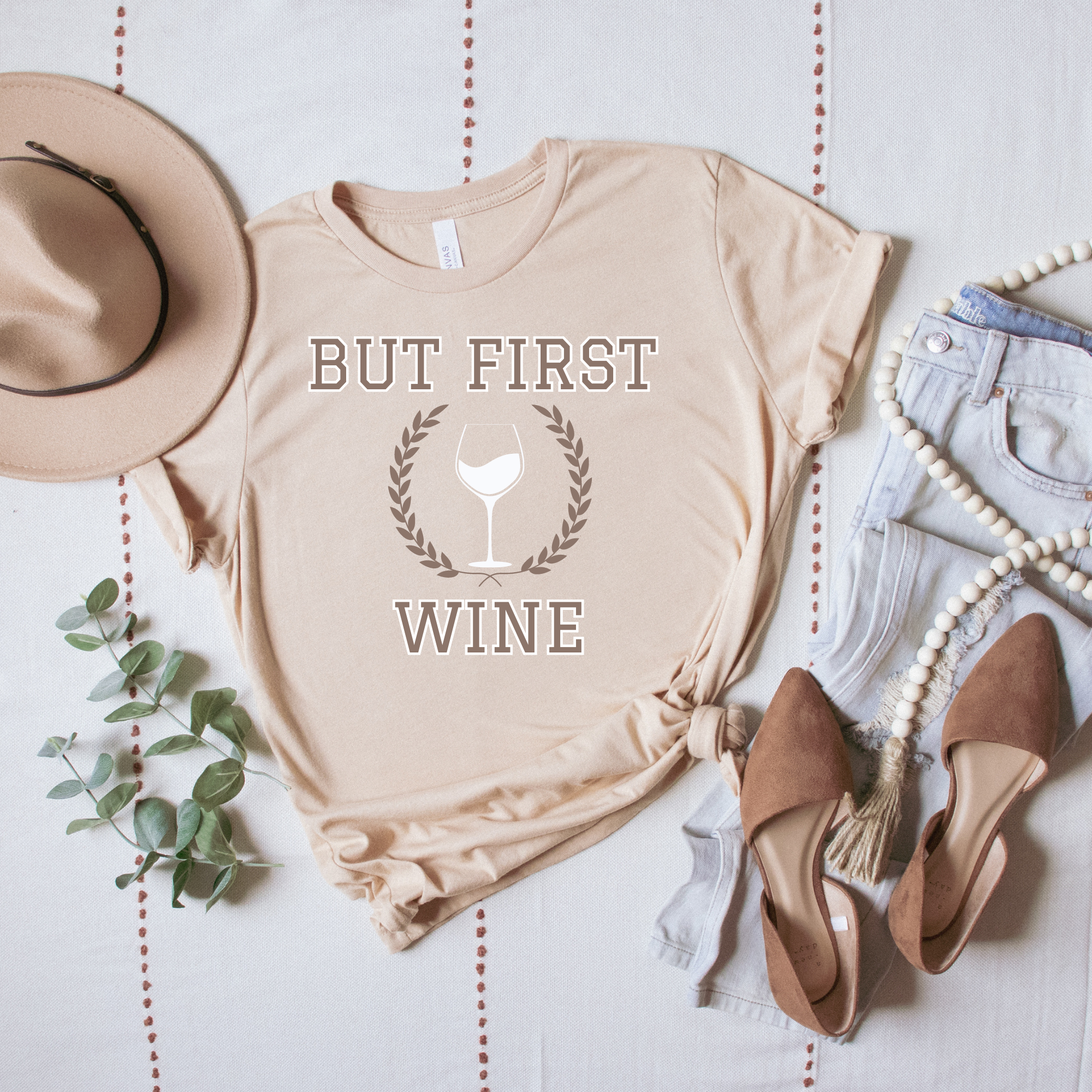 Rustic Radiance - Wholesale Screen Printed T-Shirt - Women's - BUT FIRST WINE0