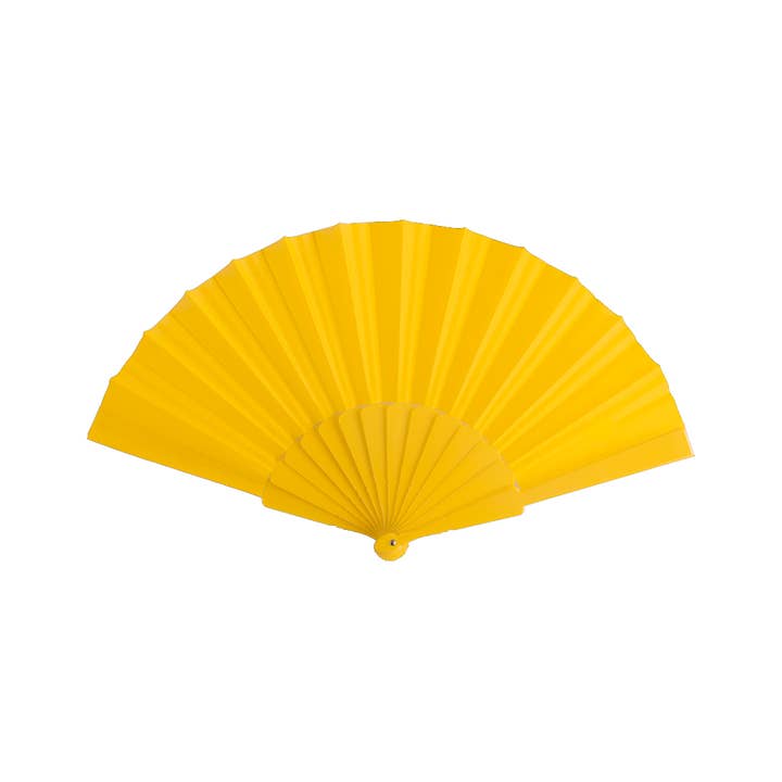 eBuyGB Craft Blanks - Wholesale Handheld Folding Fan - Handheld Folding Coloured Plastic Manual Fan Summer Holiday