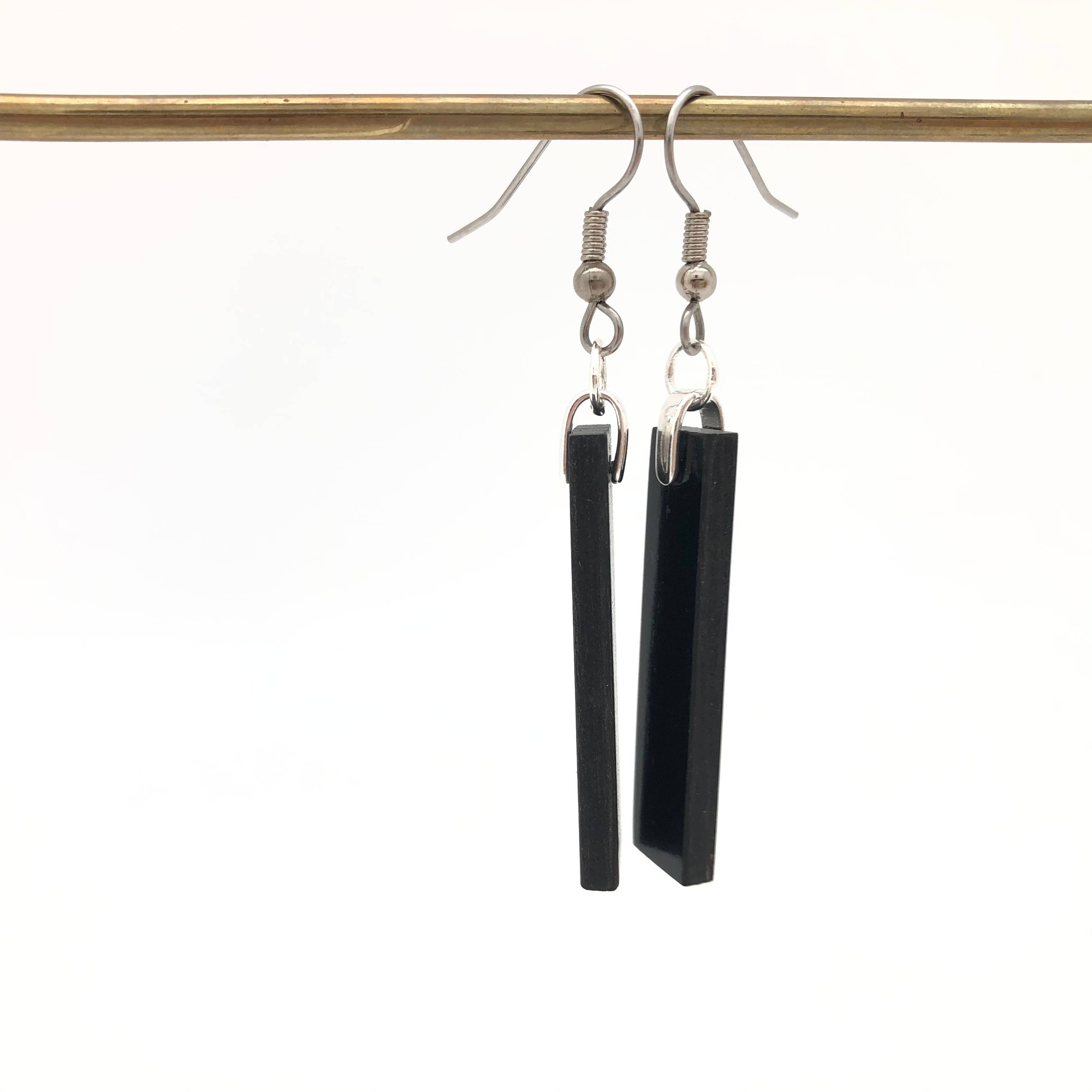 Forest Life Creations - Wholesale Dangle Earrings - Ebony Rod Earrings1