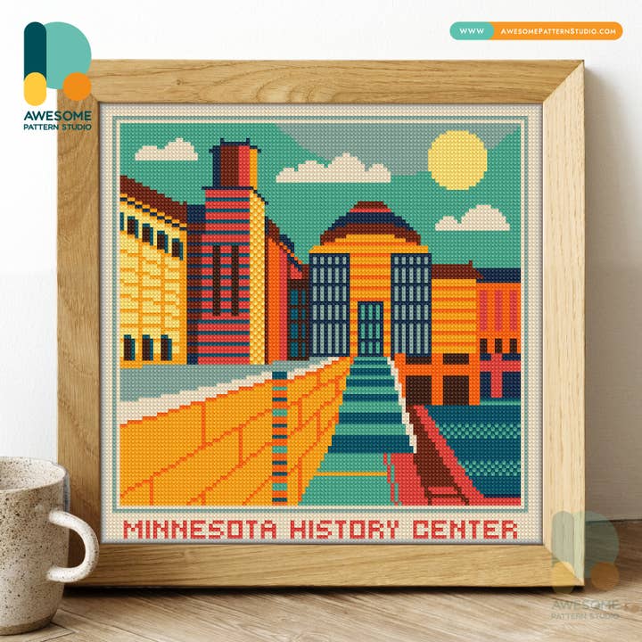 Minnesota History Center DS3061, Diamantschilderij - 120x120 voor wholesale door Awesome Pattern Studio