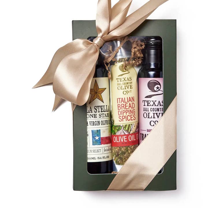 Little Dipper Kraft Gift Box- Lemon Garlic for wholesale by Texas Hill Country Olive Co.