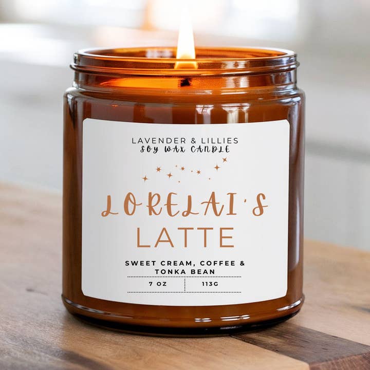 Latte di Lorelai - Candela di soia da 7oz per la vendita all'ingrosso da parte di Lavender & Lillies