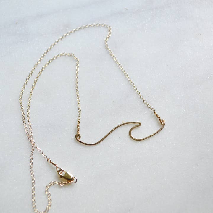 Salty But Sweet - Wholesale Pendant/Charm Necklace - Ocean Wave Necklace11