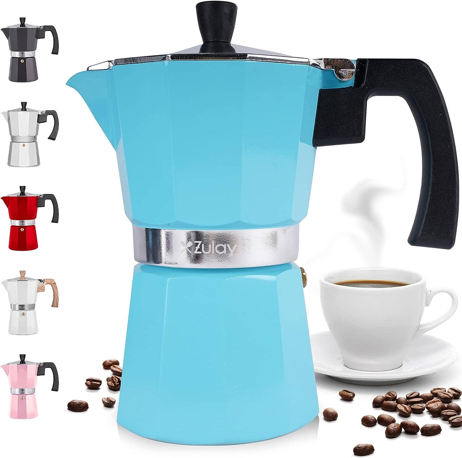 Zulay Kitchen - Wholesale Espresso Maker - Stovetop Espresso Moka Pot – 3 Cup 13