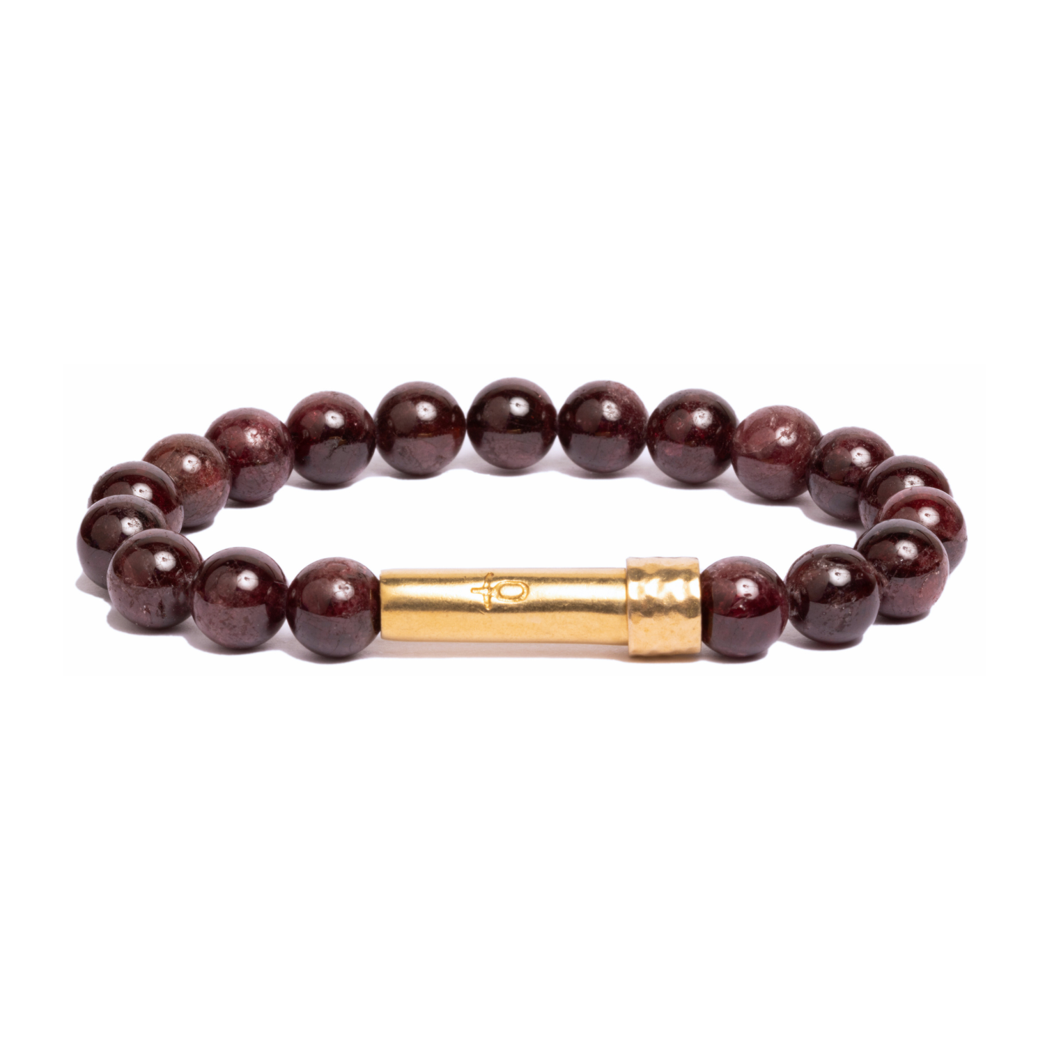 Wishbeads - Vente Bracelet de perles - Bracelet Intention en grenat poli1