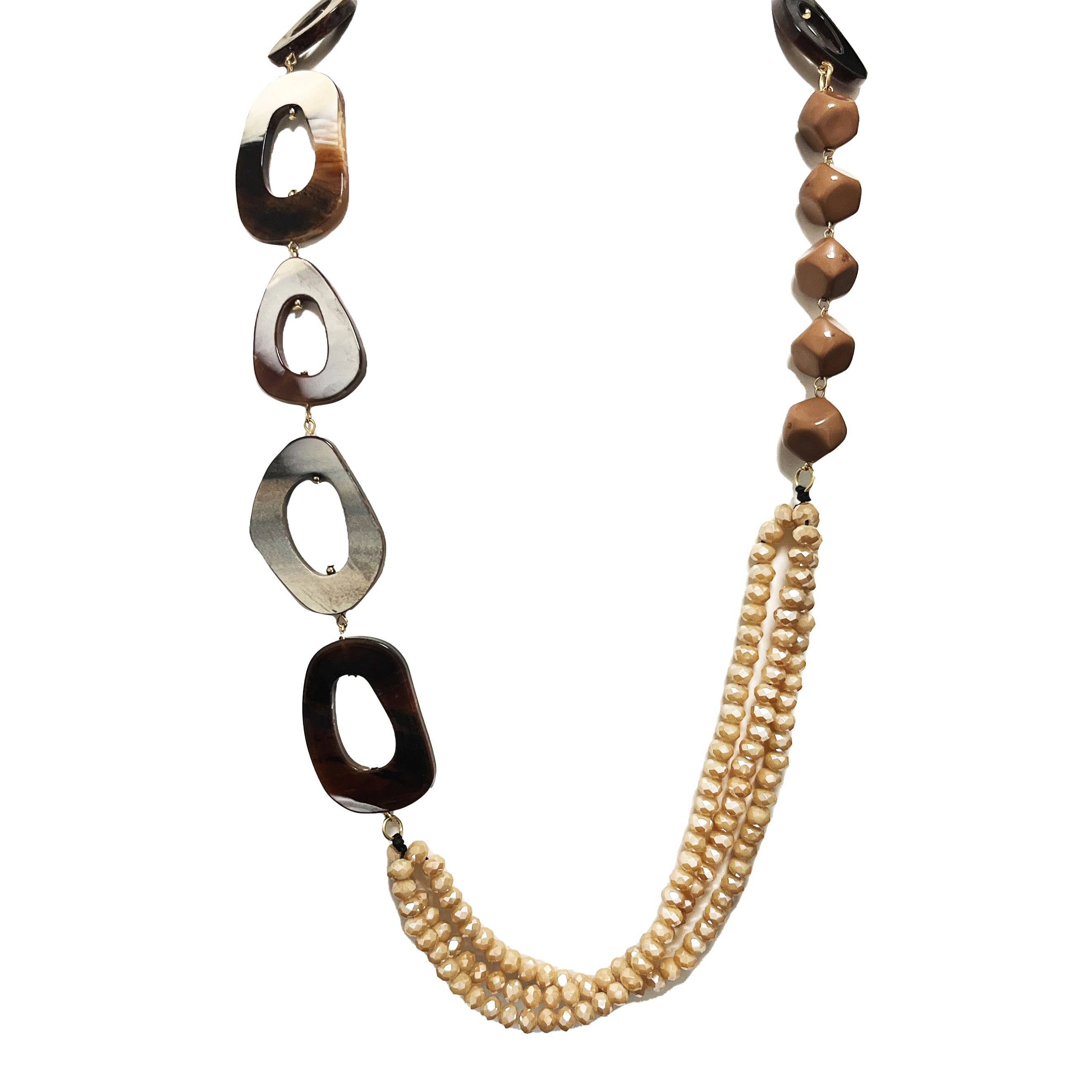 AMORINO SRL - Vendita all'ingrosso Collane di perline/perle - Collana Lunga Con Acrilico - FT23176E3964