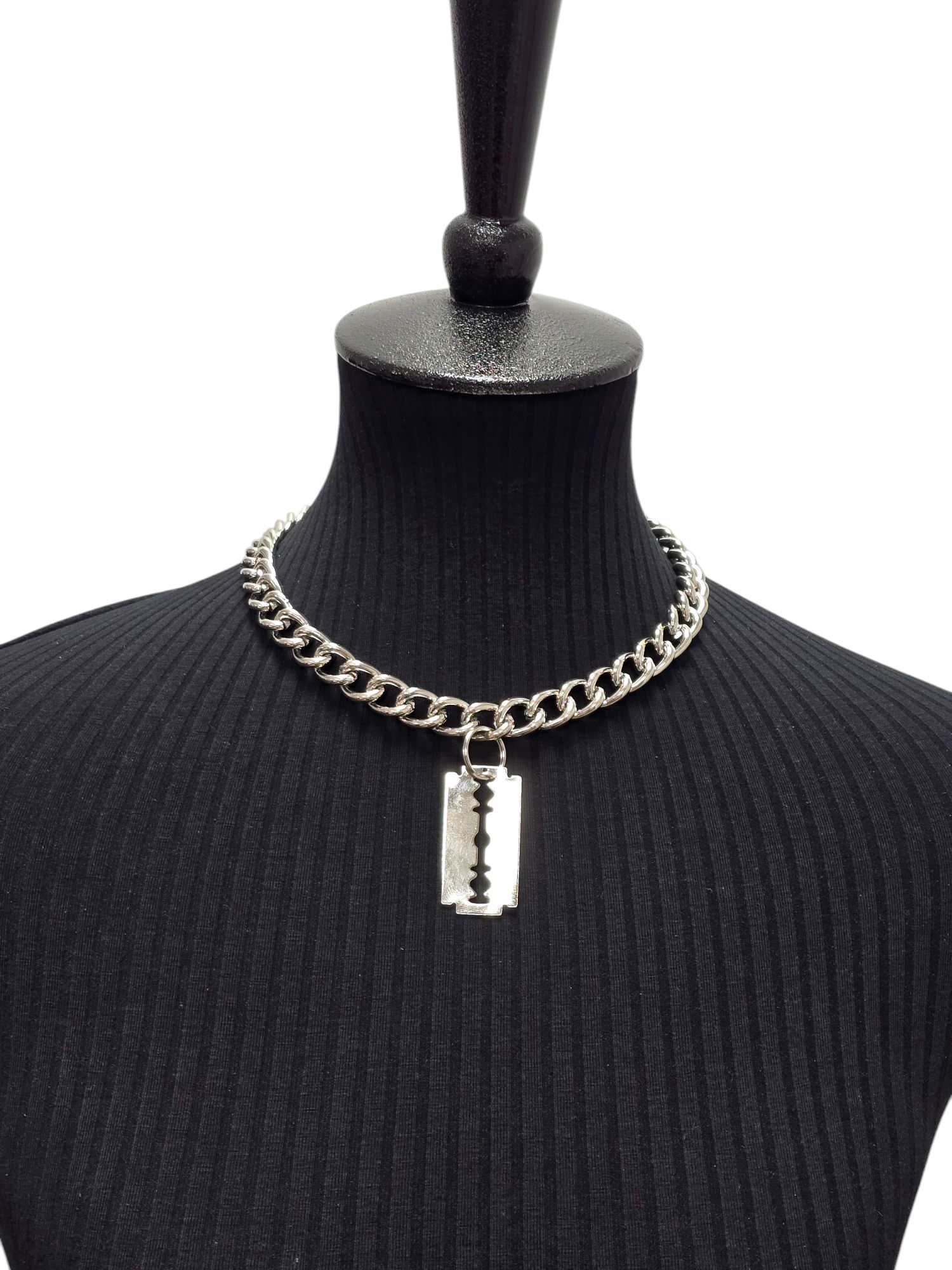 Funk Plus - Wholesale Pendant/Charm Necklace - FC987 RAZOR BLADE PENDANT6