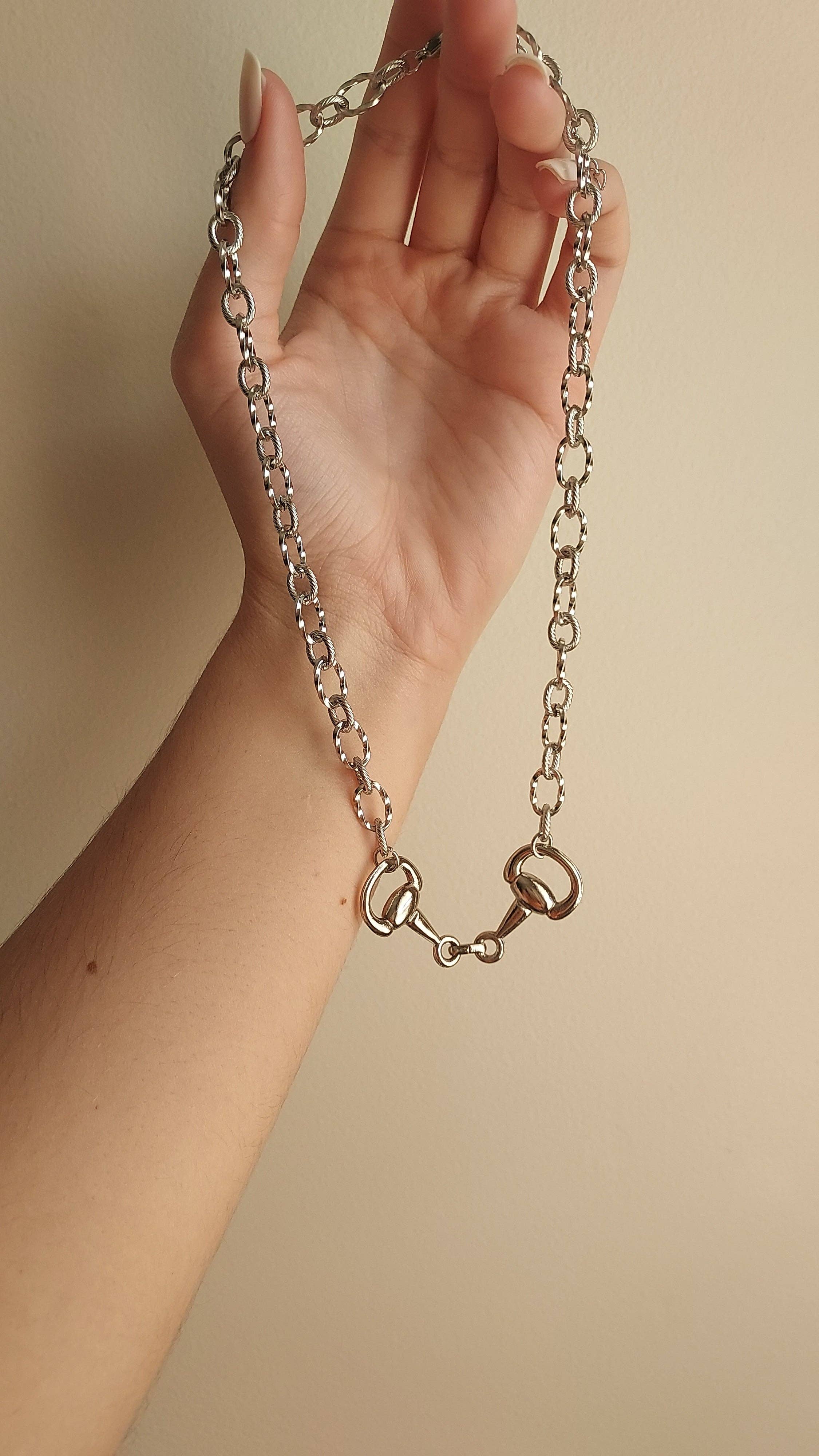 The peachy cactus boutique - Wholesale Link & Chain Necklace - Twisted bit necklace4