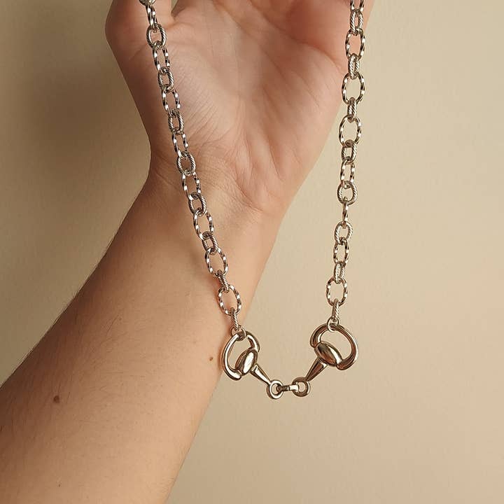 The peachy cactus boutique - Wholesale Link & Chain Necklace - Twisted bit necklace4