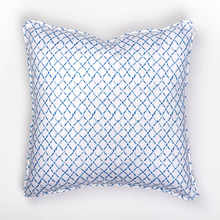 20x20" Pillow Cover - Croix, Indigo for wholesale by Ceae Shop