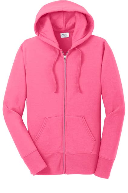 Print The Dream - Wholesale Hoodie - Women's - Port & Company Women's Core Fleece Full-Zip Hooded Sweatshi5
