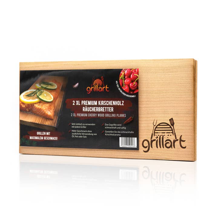Premium smoking boards made from 100% natural wood for wholesale by grillart®