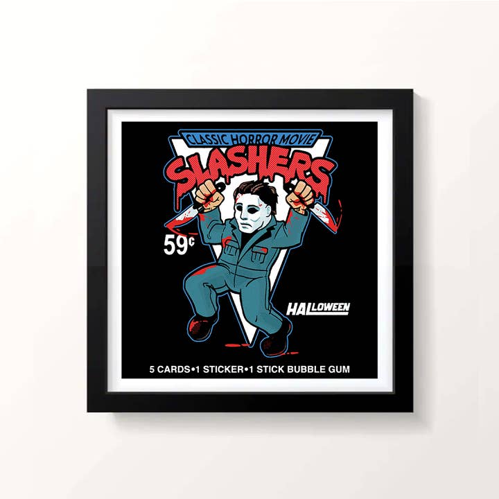 Harebrained! - Wholesale Art Print - Classic Horror Movie Slasher 9x9 Prints2