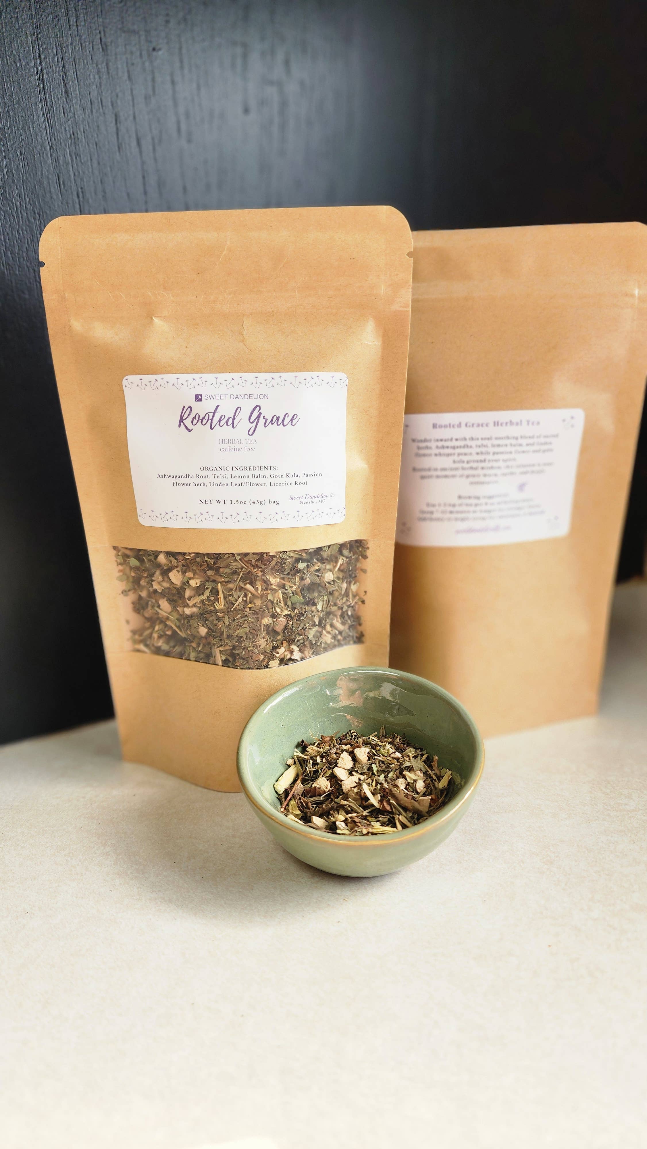 Sweet Dandelion, llc - Wholesale Loose Tea - Rooted Grace Herbal Tea4