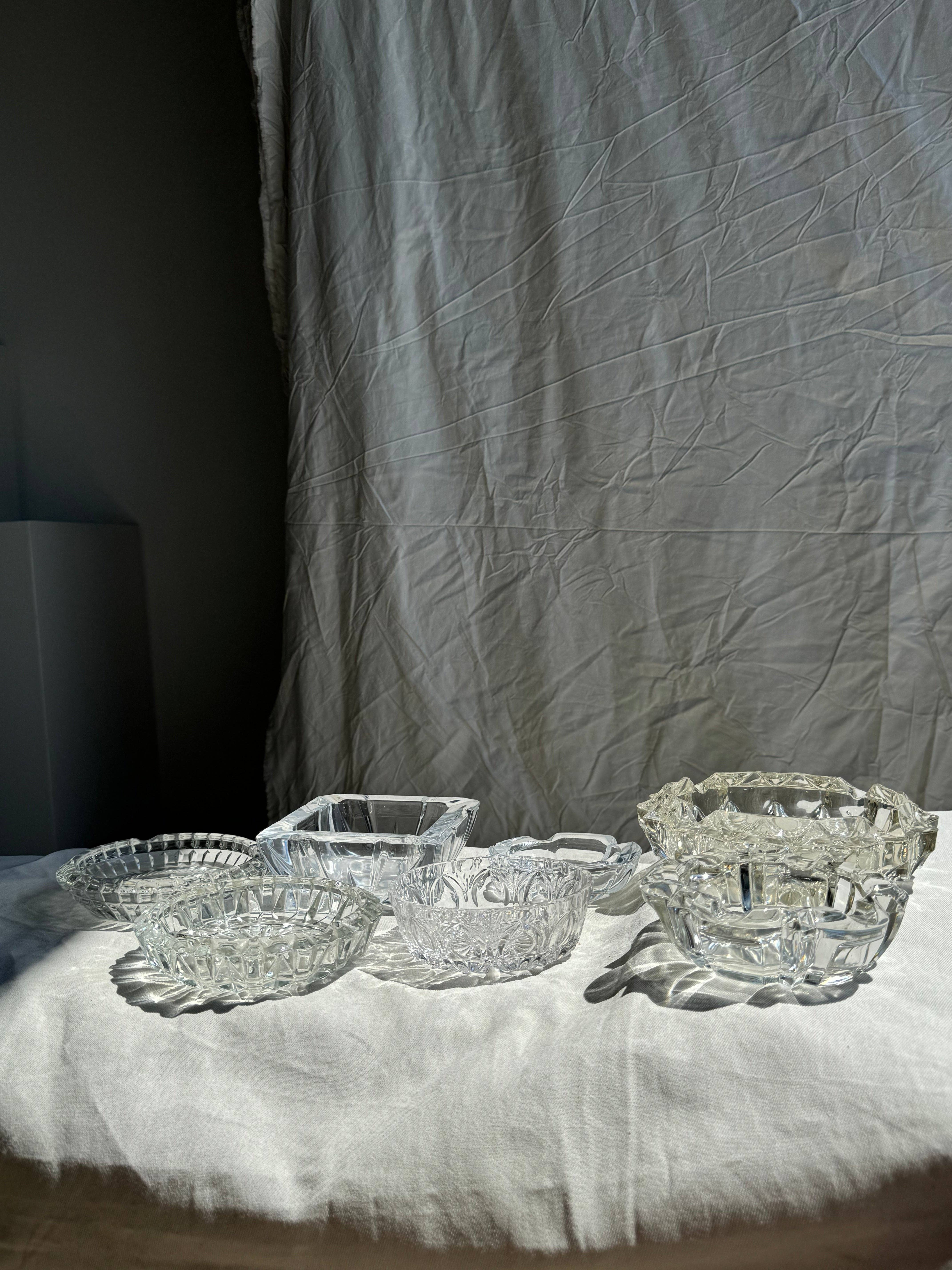 Office Objets - Vente Cendrier - Grand cendrier en verre massif carré vintage12