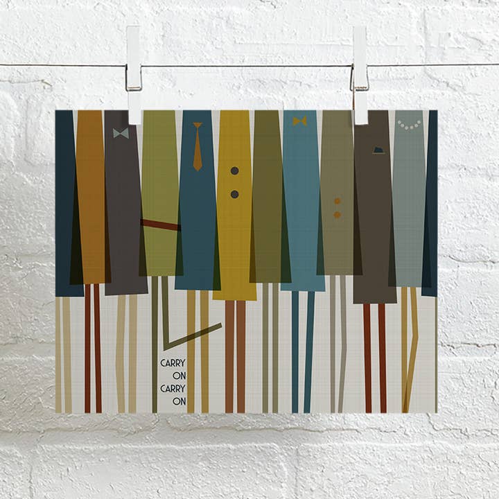 Queen | Bohemian Rhapsody mid-century modern song lyric art for wholesale by Lyrical Artworks