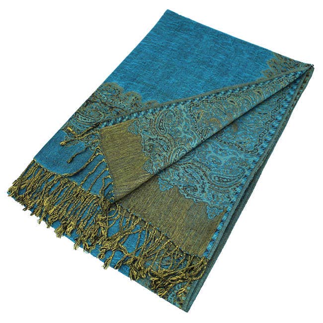 Cap Zone - Wholesale Scarf - Women's - Luxury Delicate Paisley Versatile Wrap Faux Pashmina14