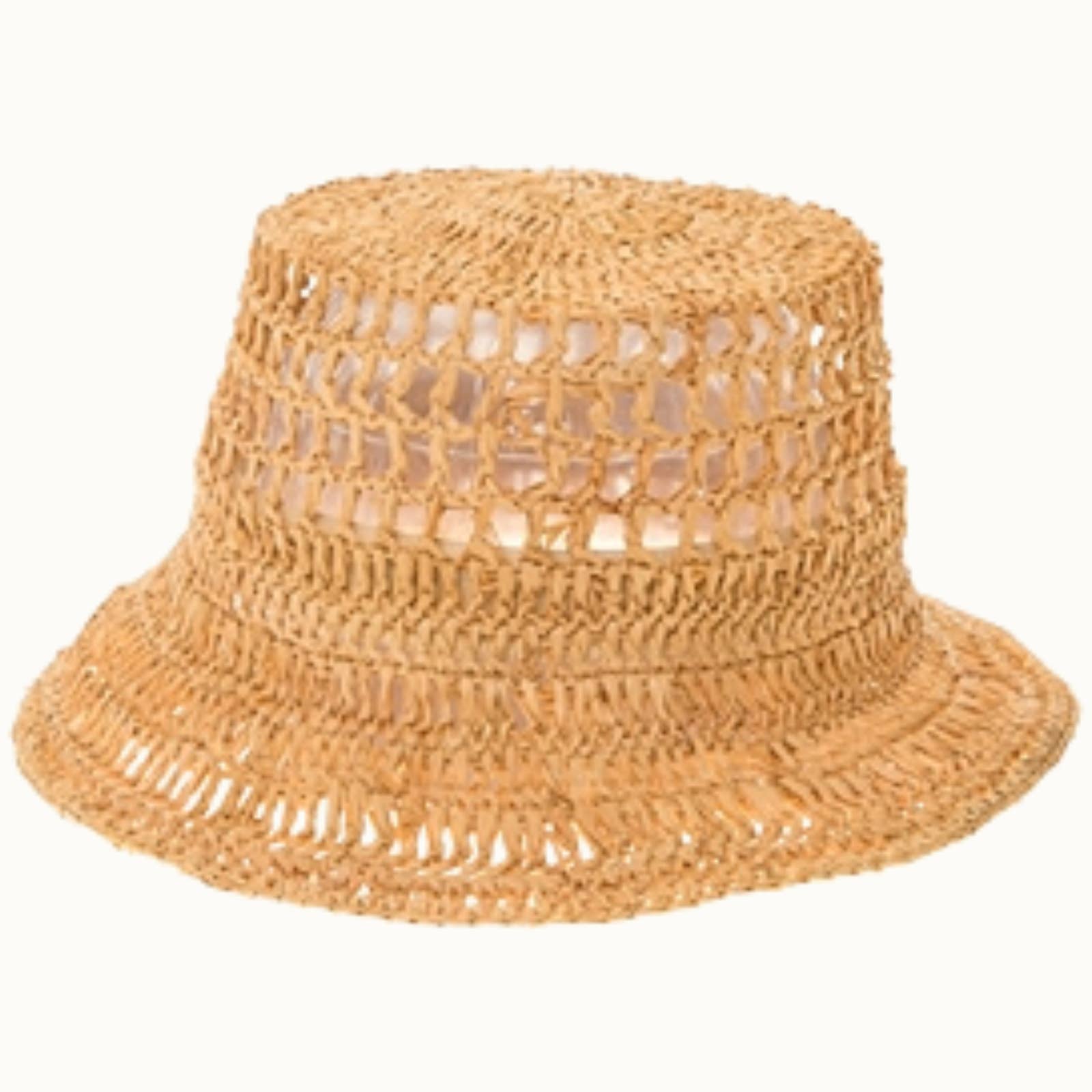 Olive & Pique - Wholesale Bucket Hat - Women's - Hand Crocheted Raffia Straw Bucket Hat1