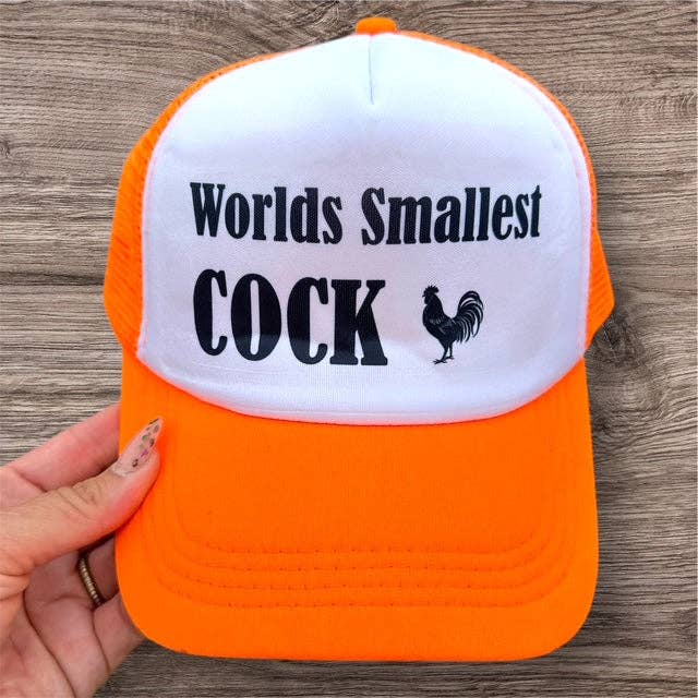Nauti Noggins - Wholesale Trucker Hat - Men's - Trucker Hat - "Worlds Smallest Cock"