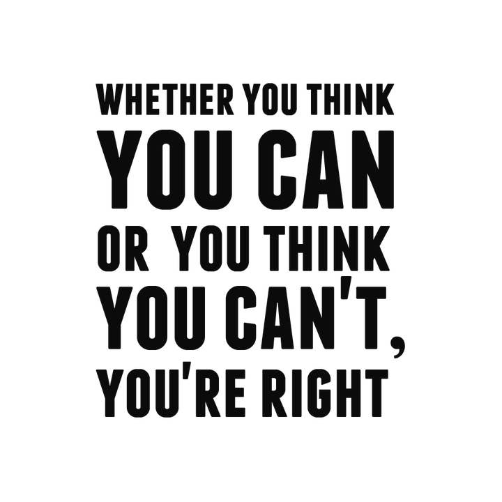Whether You Think You Can Or You Think You Can't, You're Right Quote Mug for wholesale by American Brand Studio