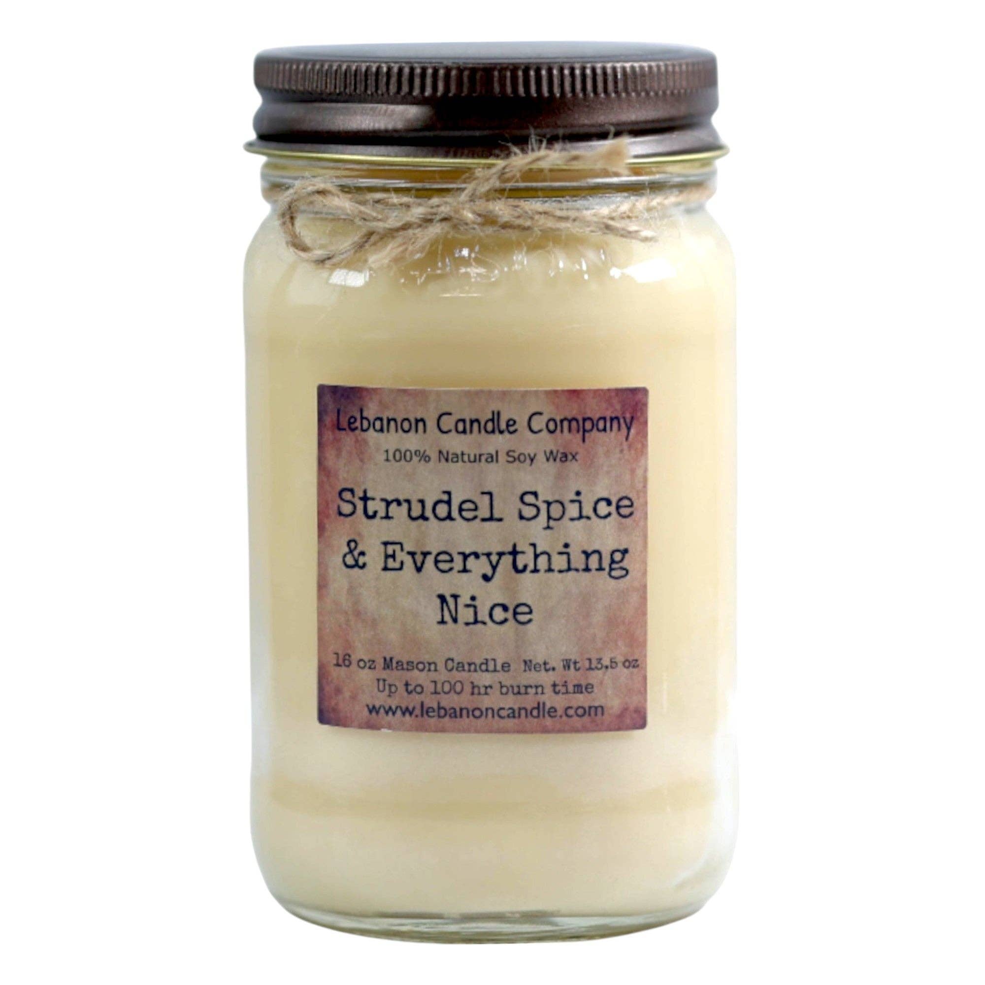 Lebanon Candle Company - Wholesale Jar/Filled Candle - Strudel Spice & Everything Nice Candle0