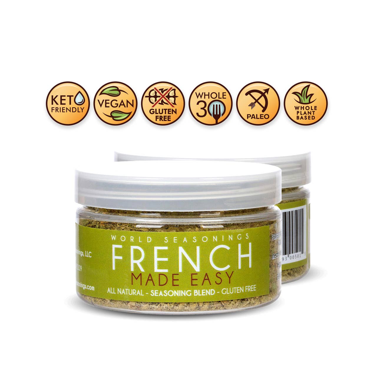 World Seasonings, LLC - Vendita all'ingrosso Mix di spezie secche - Condimento facile da usare in francese — tutto naturale, senza glutine