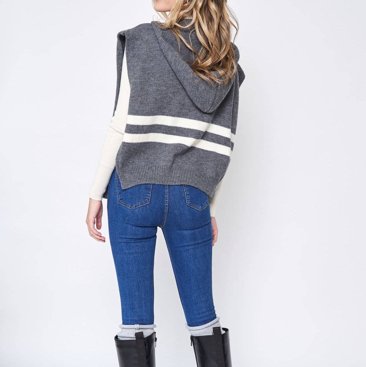 Ellison+Young - Vente Écharpe – femme - Foulard à capuche On The Yacht en pull5