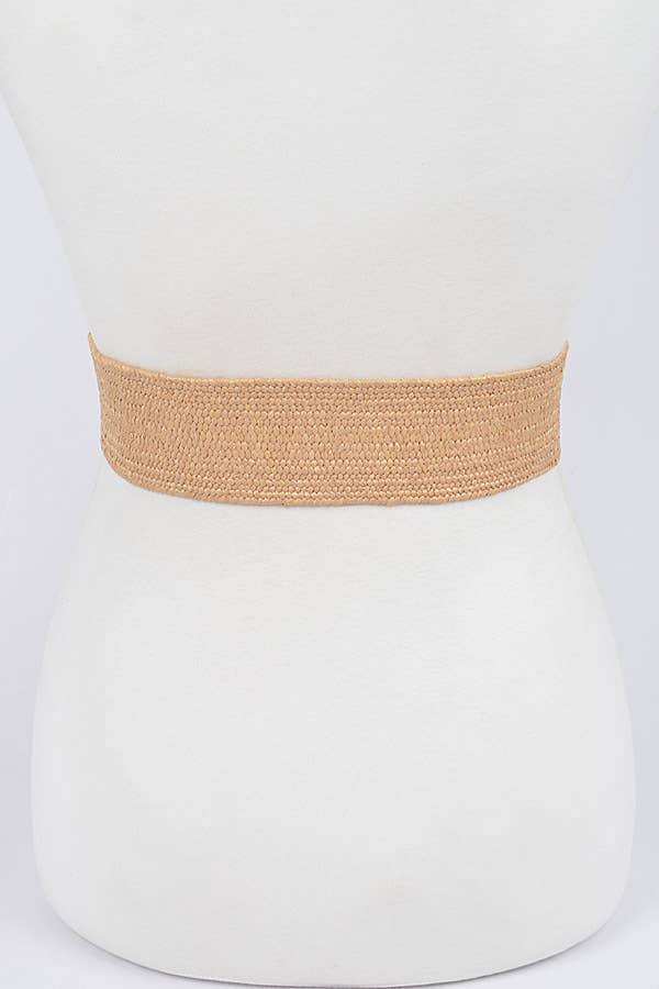 Shop Neighbors - Vendita all'ingrosso Cintura - Donna - Cintura elastica con due fibbie in finta paglia4