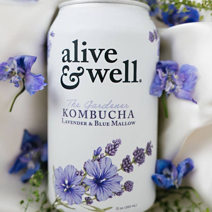 Alive & Well Kombucha - Wholesale Kombucha - Lavender & Blue Mallow - Alive & Well Kombucha Organic1