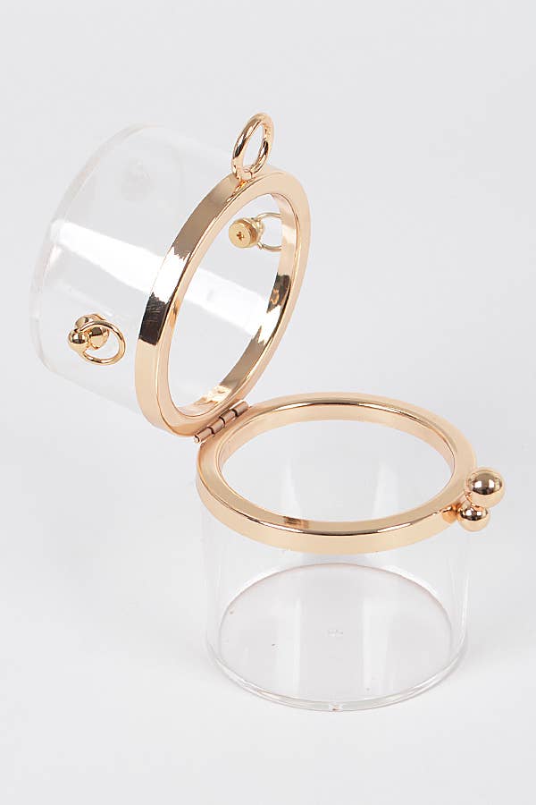 CLAIR Mini pochette à lèvres en plastique transparent en vente sur Faire2