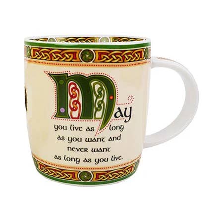 Mug en porcelaine fine avec bénédiction irlandaise pour la vente par Dublin Gift Company