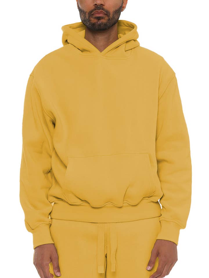 WEIV - Wholesale Hoodie - Men's - Premium Cotton Blend Solid Hoodie Sweater7