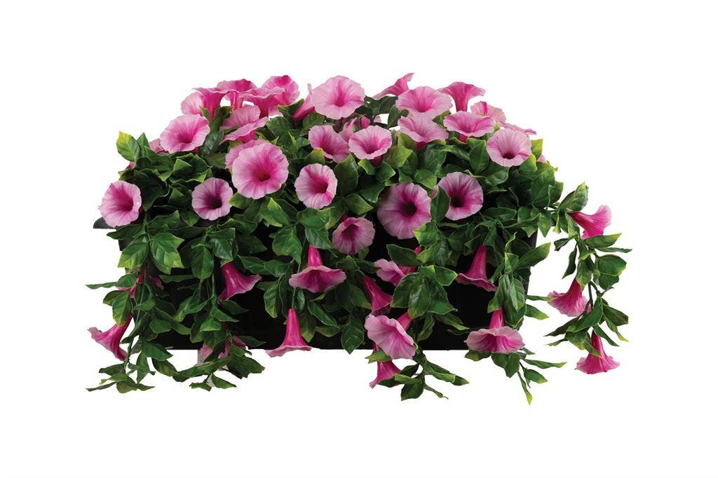 Select Artificials, Inc. - Wholesale Artificial Flowers - Petunia Window Box With Hooks UV Proof Pink/cerise0