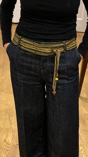 Tezeè – wholesale Bälte - Dam – tygbälte med korta remsidor1