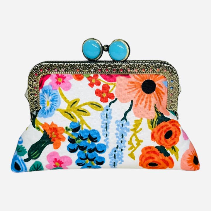Kiki & Syds - Wholesale Clutch Bag - Women's - Kiki & Syds ON THE GO Credit Card Clutch-Garden Party Cream