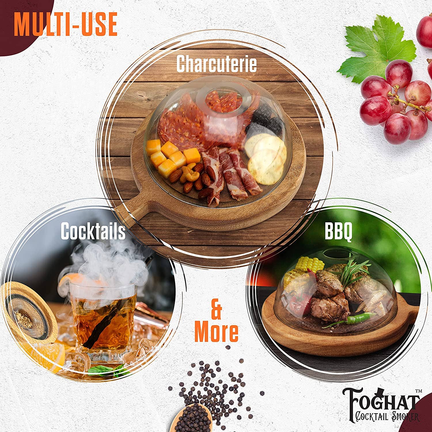 ThousandOaksBarrelCo. - Wholesale Bar Tool - Foghat™ Smoking Cloche Set3