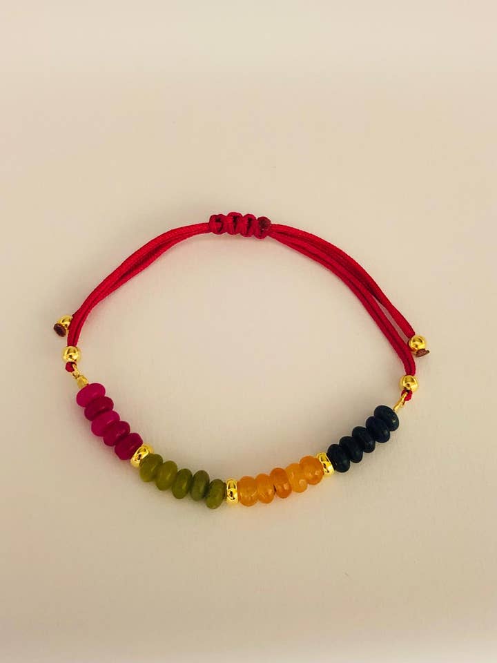 Pulsera de Piedras Preciosas Amanecer Rosado | Plata 925 para venta al por mayor de DEMARCA