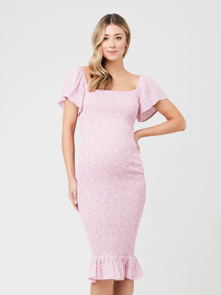 Selma Shirred Dress for wholesale by Ripe Maternity