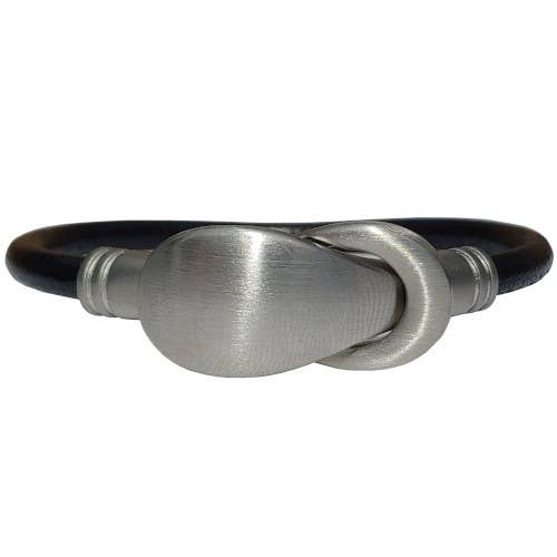 Kvinnors Satäng Läderarmband för wholesale av The Essence of Silver