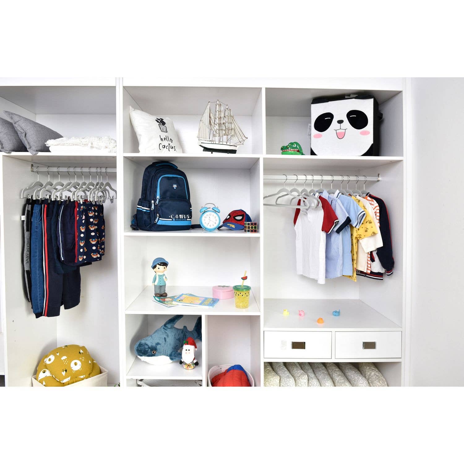 Quality Hangers – wholesale Clothes hangers – PL063 - 13.5" Kids Plastic Skirt Hangers with Clips - Gray1