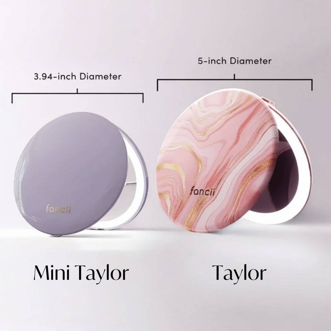 Fancii - Wholesale Compact Mirror - Taylor 5" Compact Mirror with LED Lights18