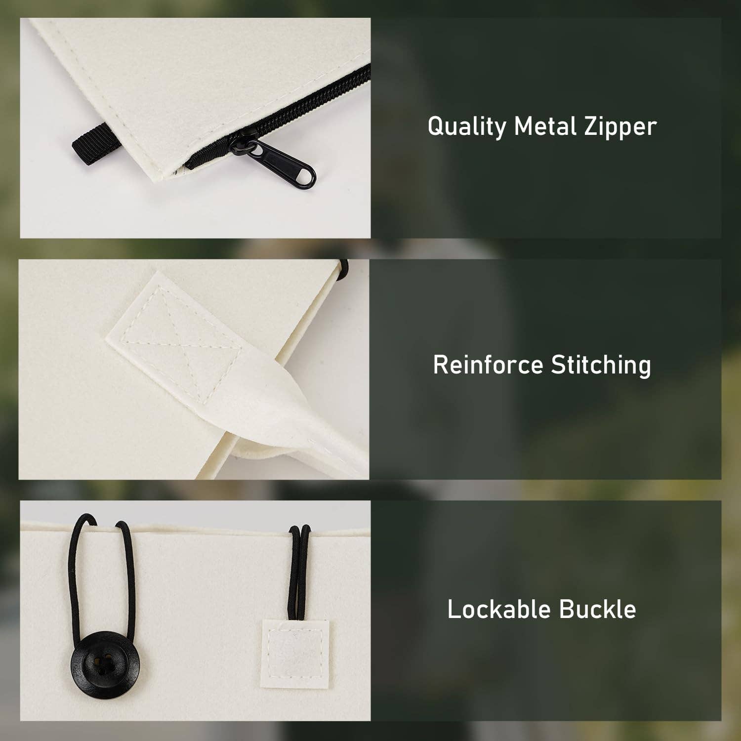 wandf – wholesale Livsmedels-/Shoppingväska – ECOHUB tålig återanvändbar kasse i återvunnet filttyg13